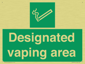 Designated vaping area
